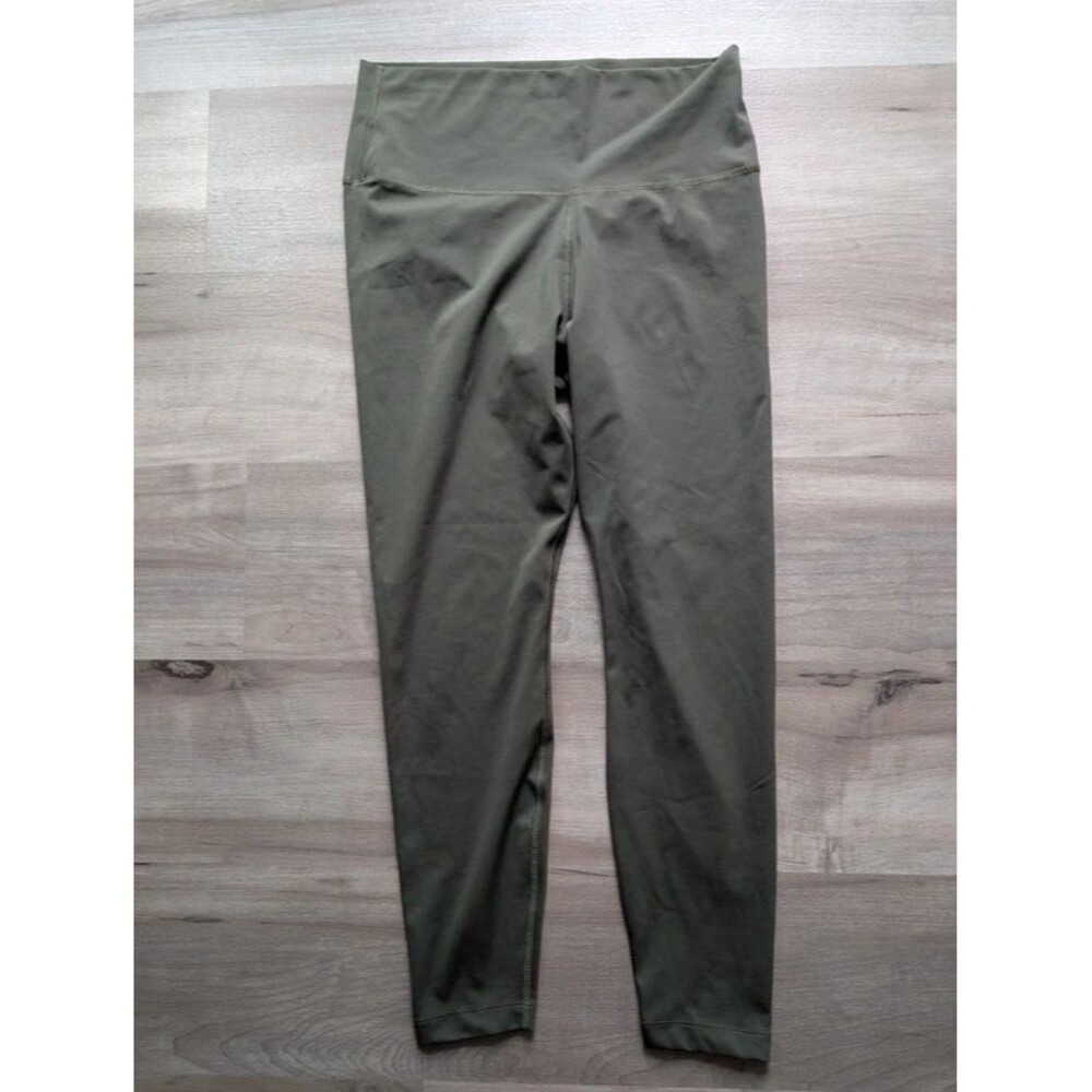 Nike Yoga Olive Green Soft Dri Fit Leggings, Large (D1)
